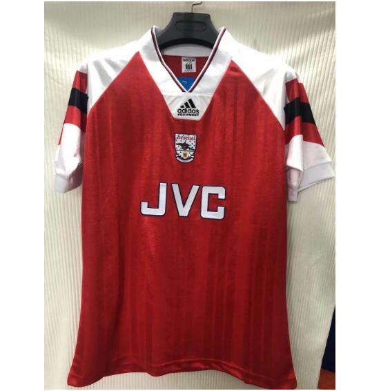 1992-93 Arsenal Retro Home Kit Soccer Jersey